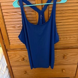 Blue Racerback Tank Top by Athleta Suze 1X